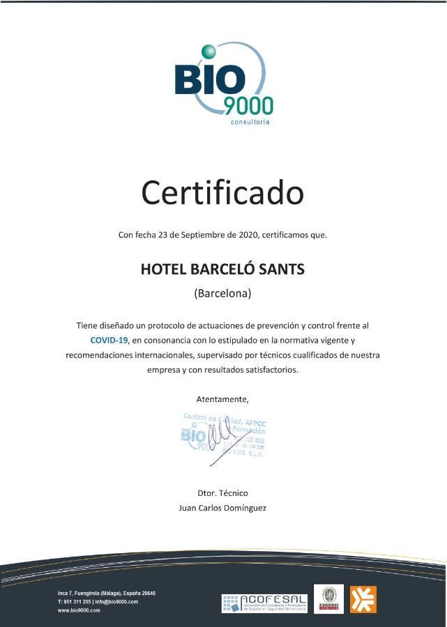 Barcelo Sants Hotel Барселона Екстериор снимка
